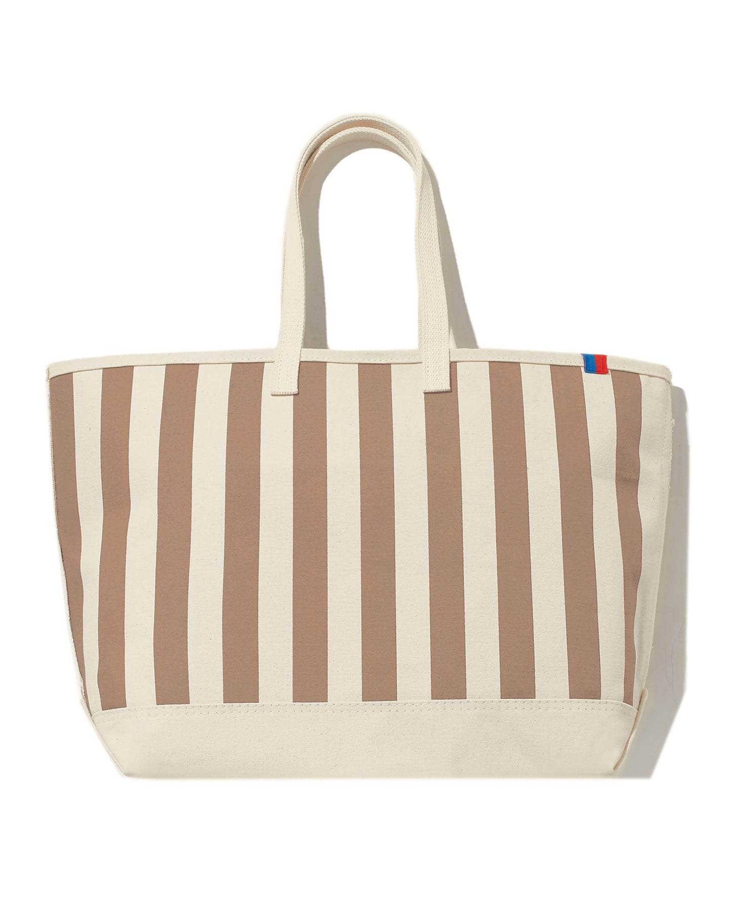 The Over the Shoulder All Over Striped Tote - Canvas/Sand