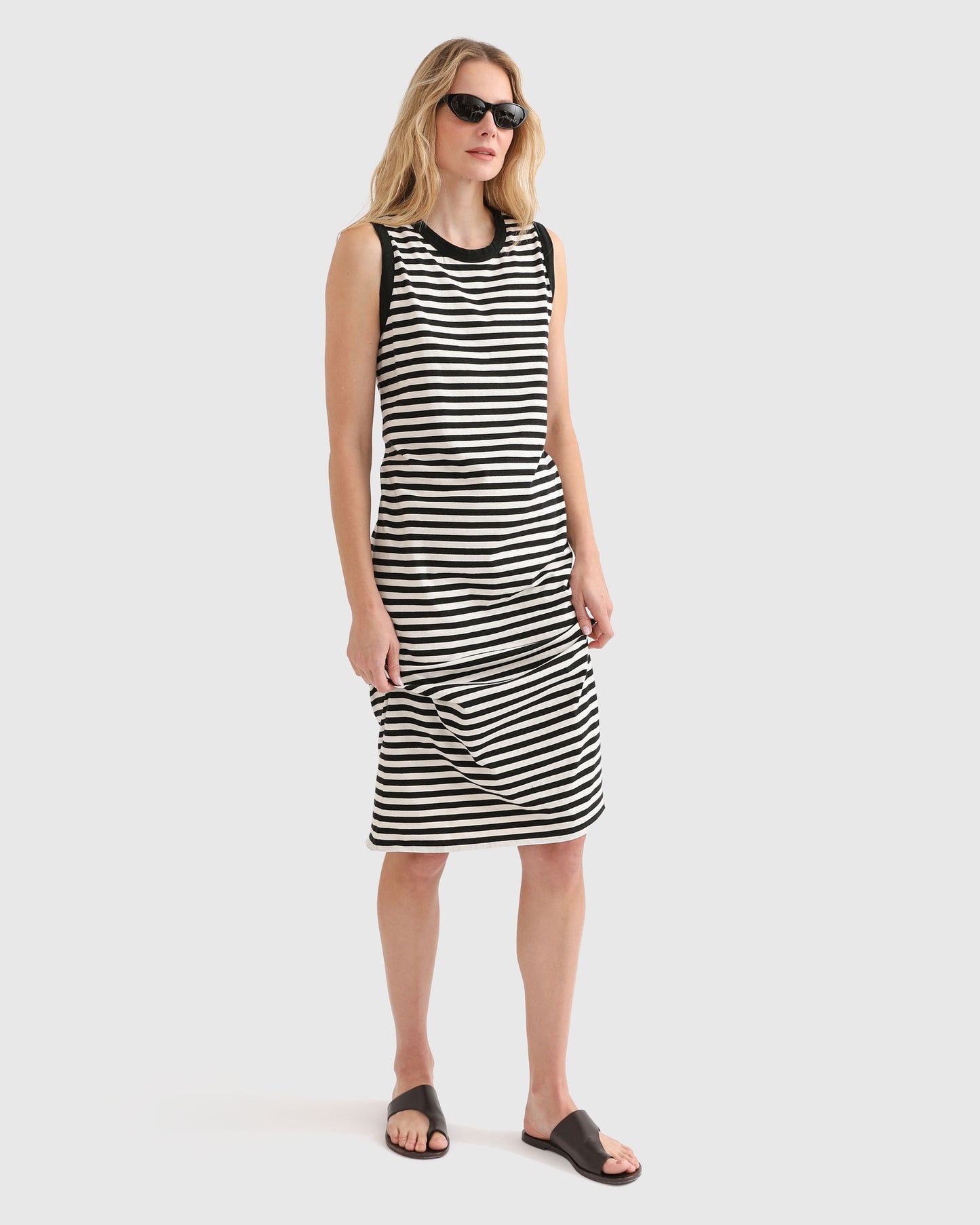 The Tank Dress - Black/Cream