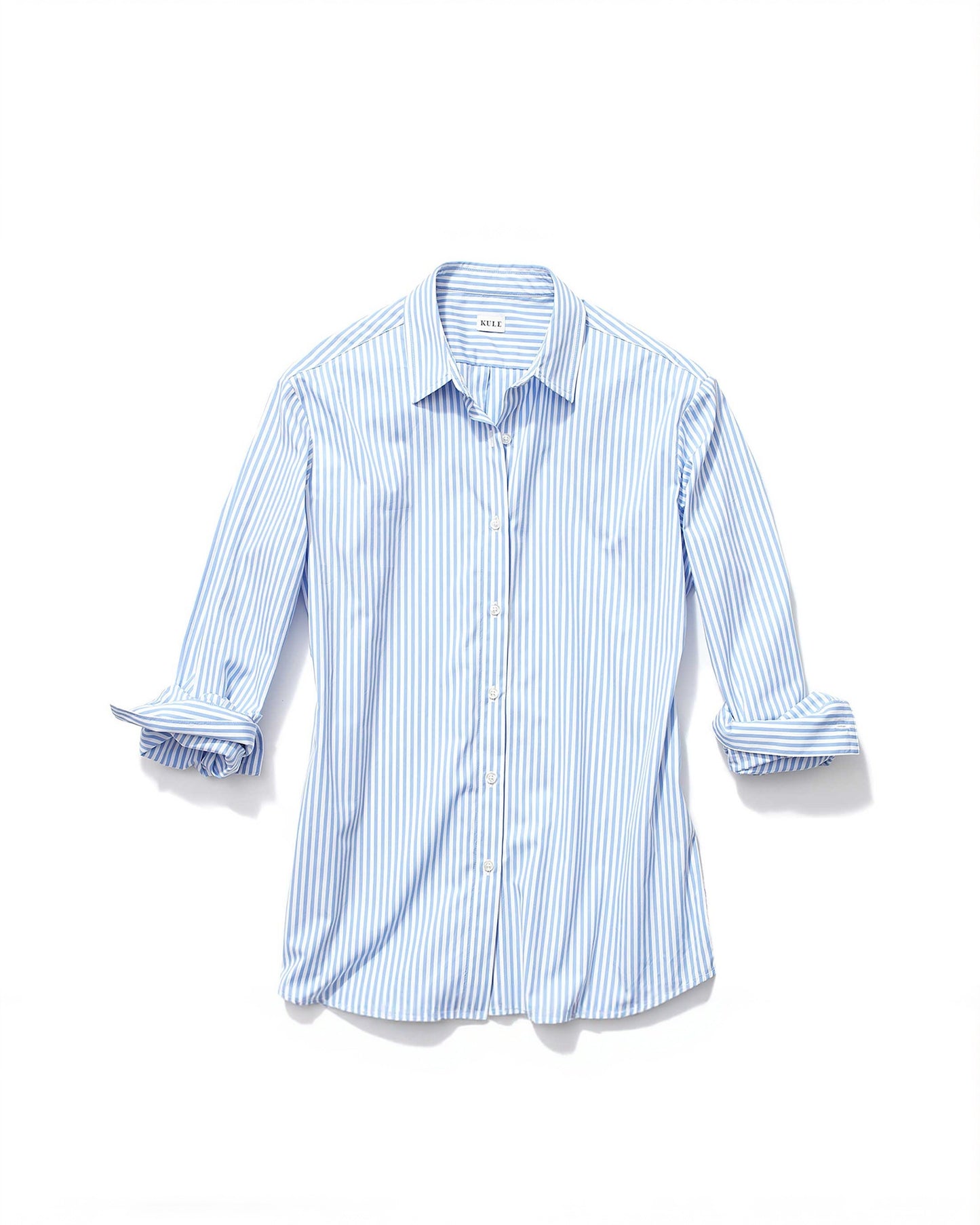 The Hutton Oversized Shirt - White/Sky