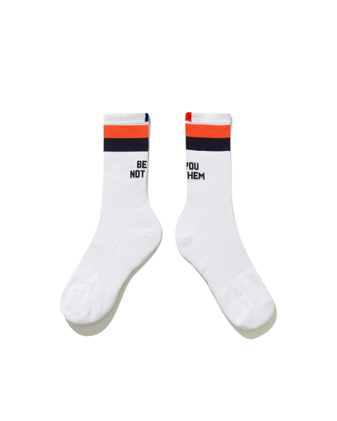 The Women's Be You Not Them Sock - White/Navy