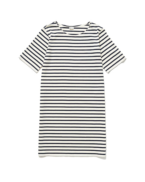 The Tee Dress - Cream/Navy