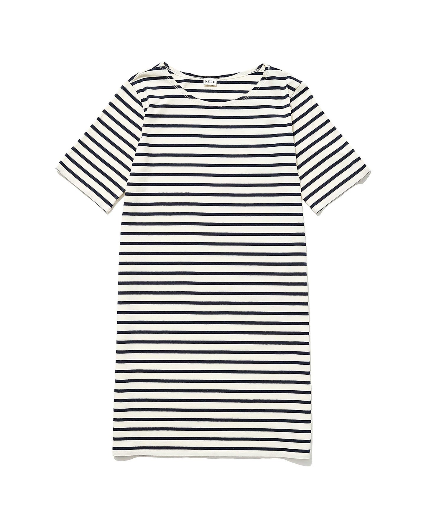 The Tee Dress - Cream/Navy