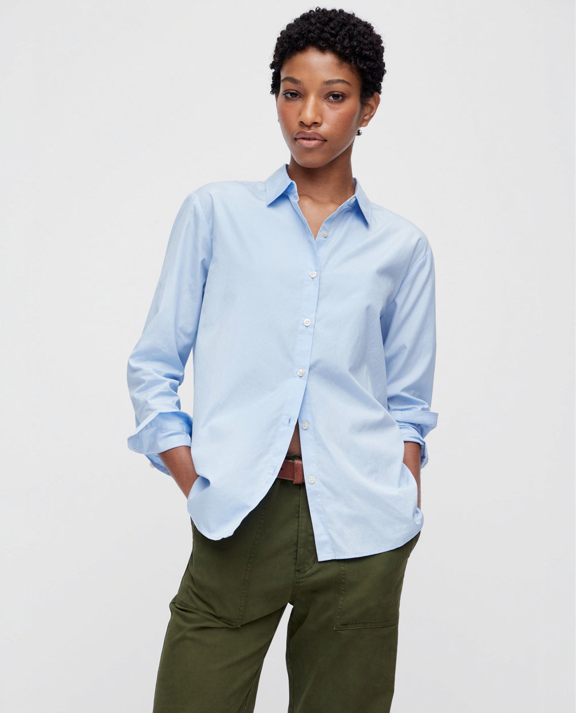 The Hutton Oversized Shirt - Banker Blue