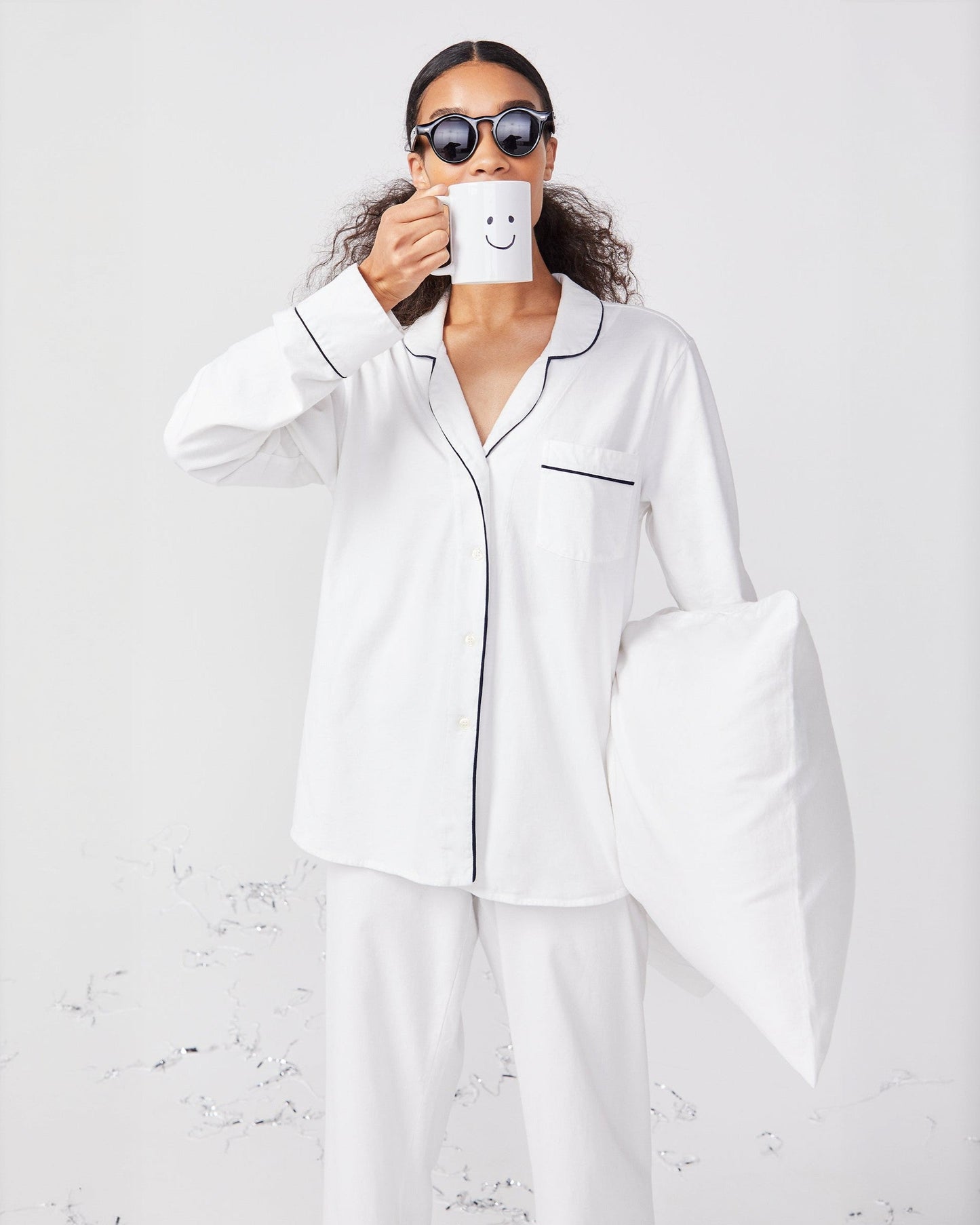 The Long PJ Set - White