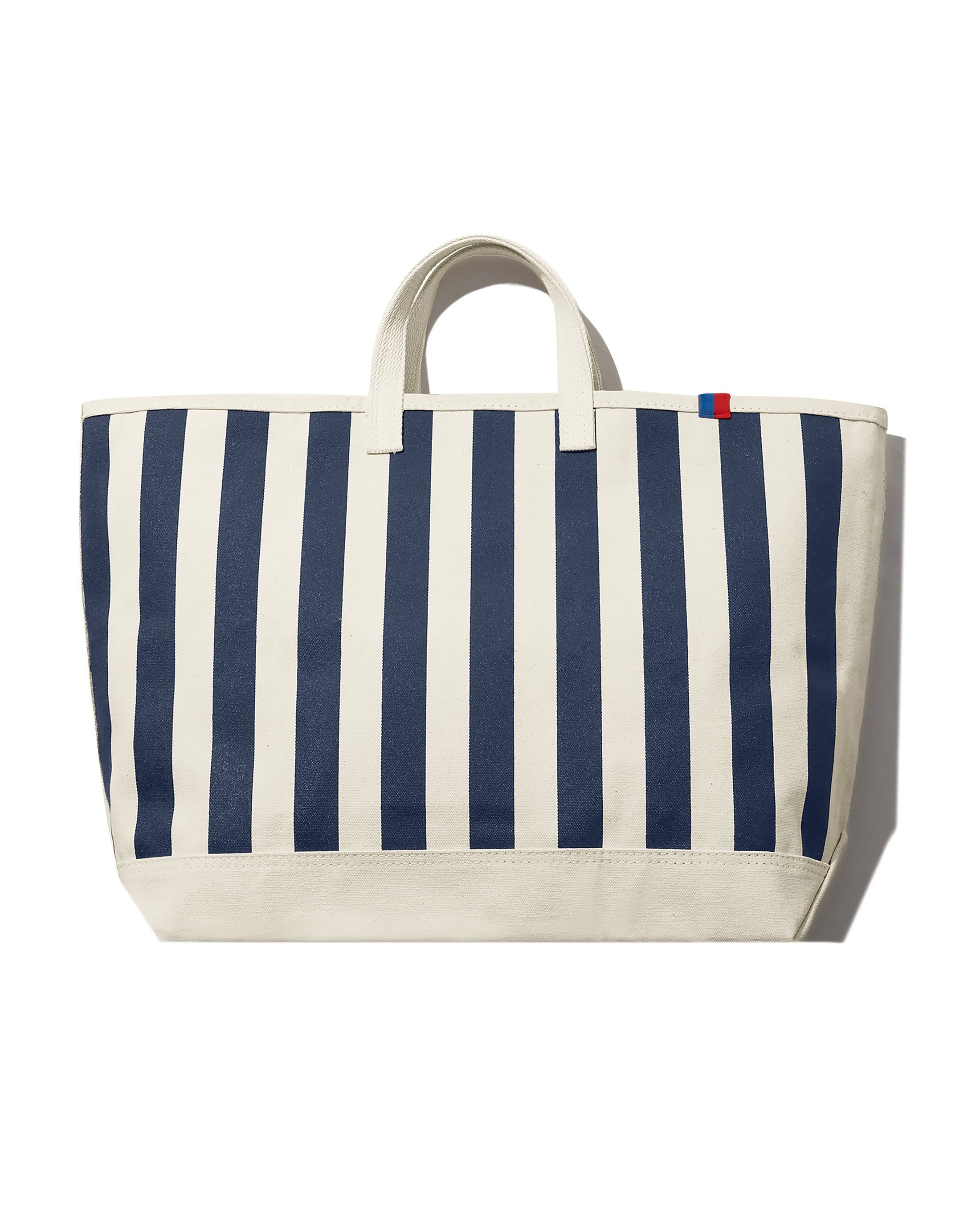 The All Over Striped Tote - Canvas/Navy