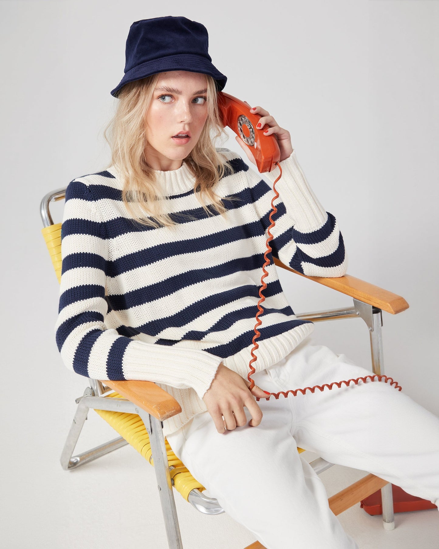 The Tatum - Cream/Navy