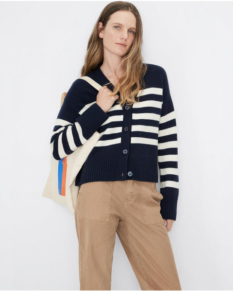 The Raffa - Navy/Cream