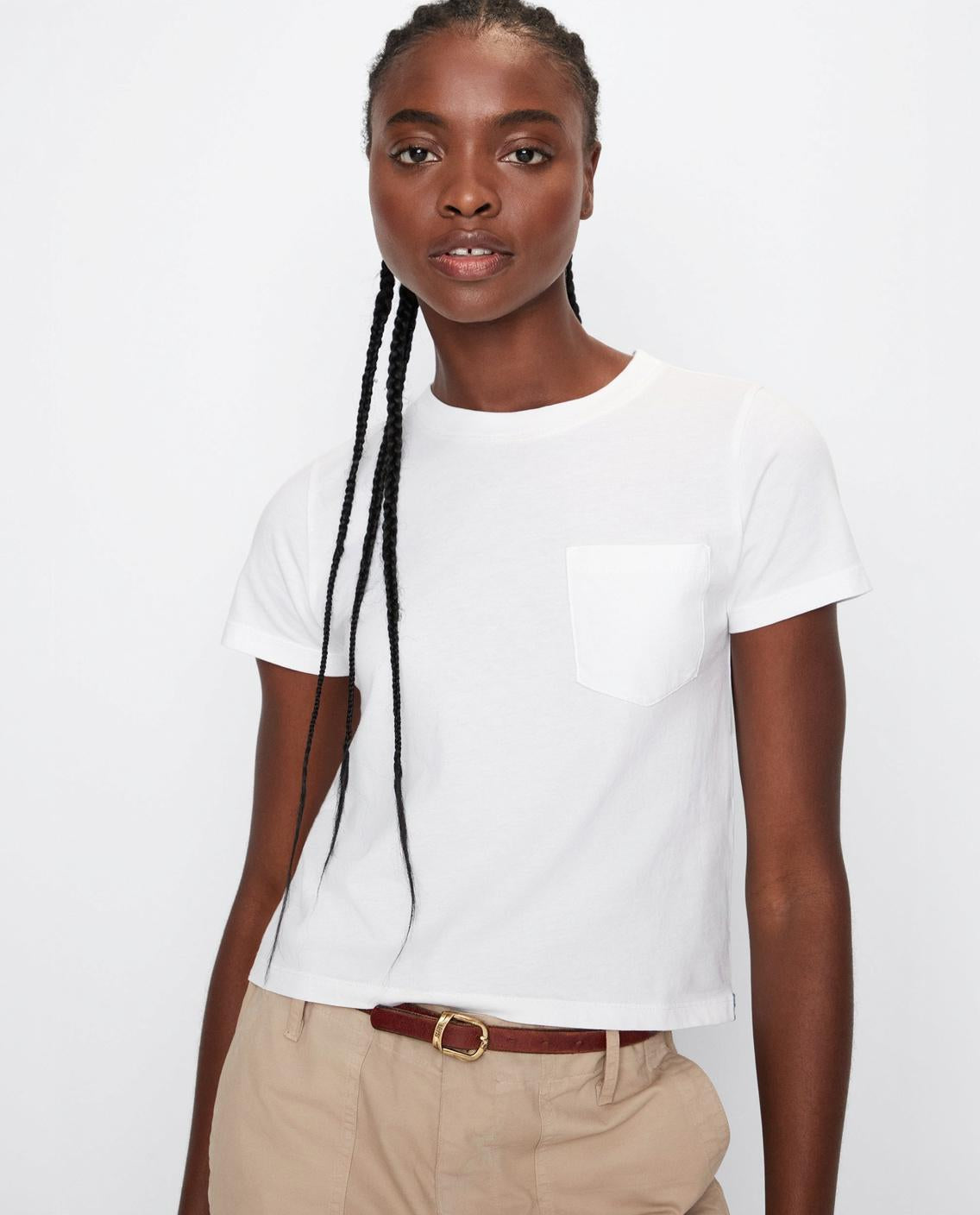 The Wynn Baby Tee - White