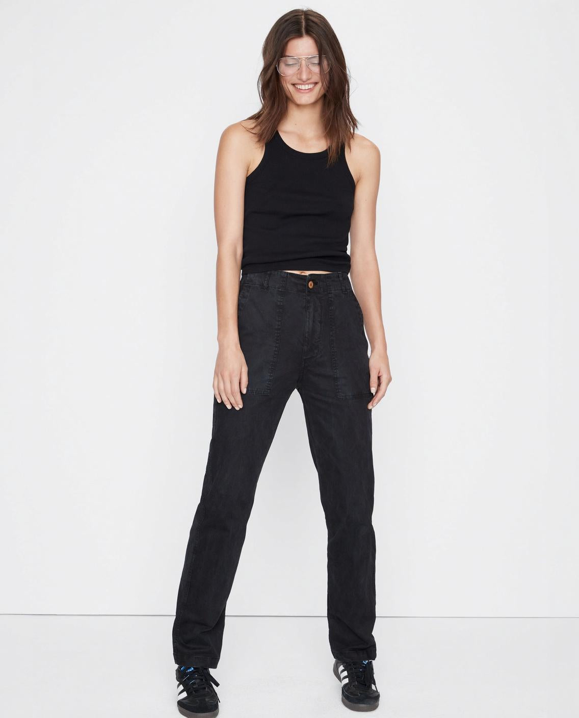 The Ribbed Lenny - Black