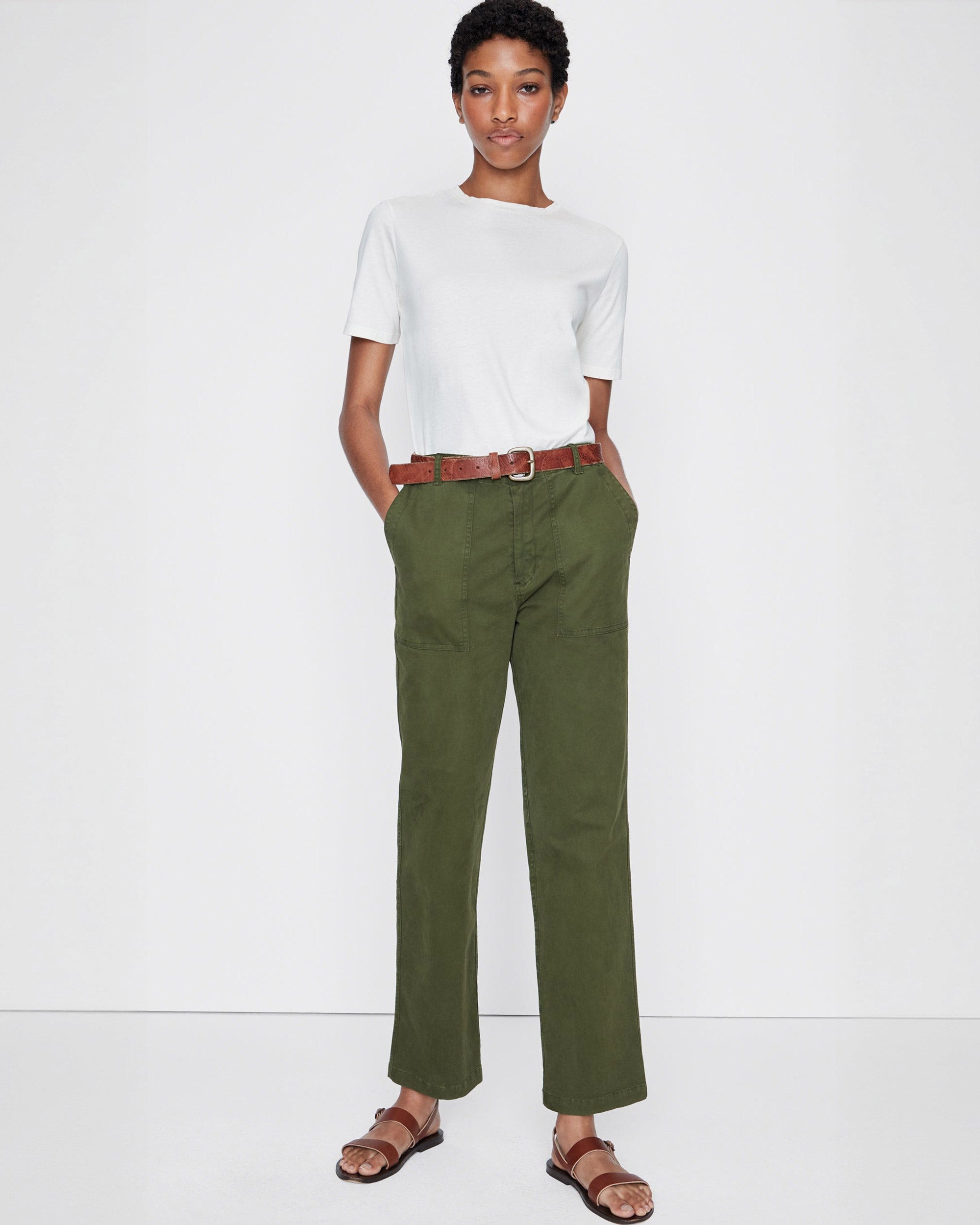 The City Pants - Olive