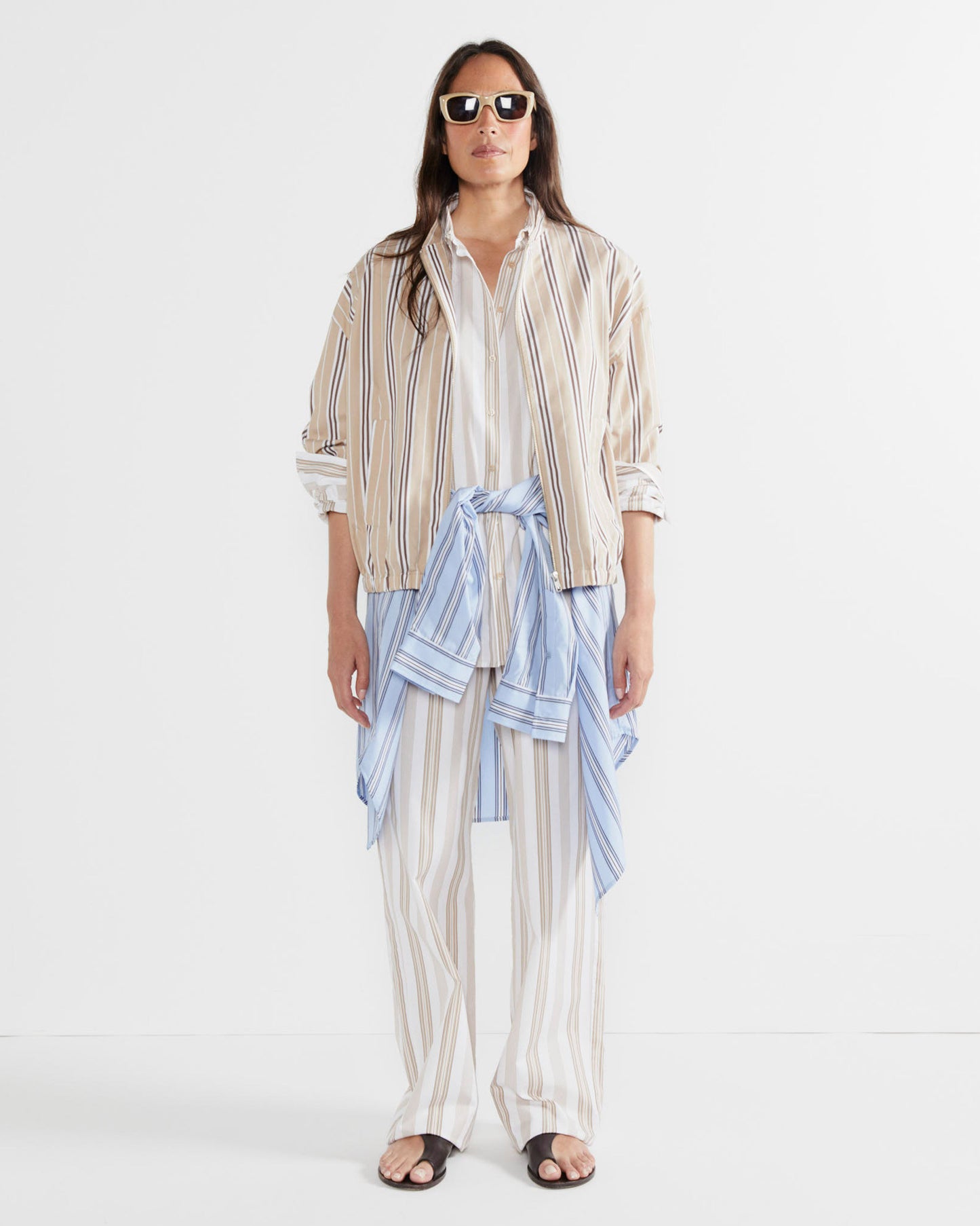 The Bennie - Khaki/Brown/White