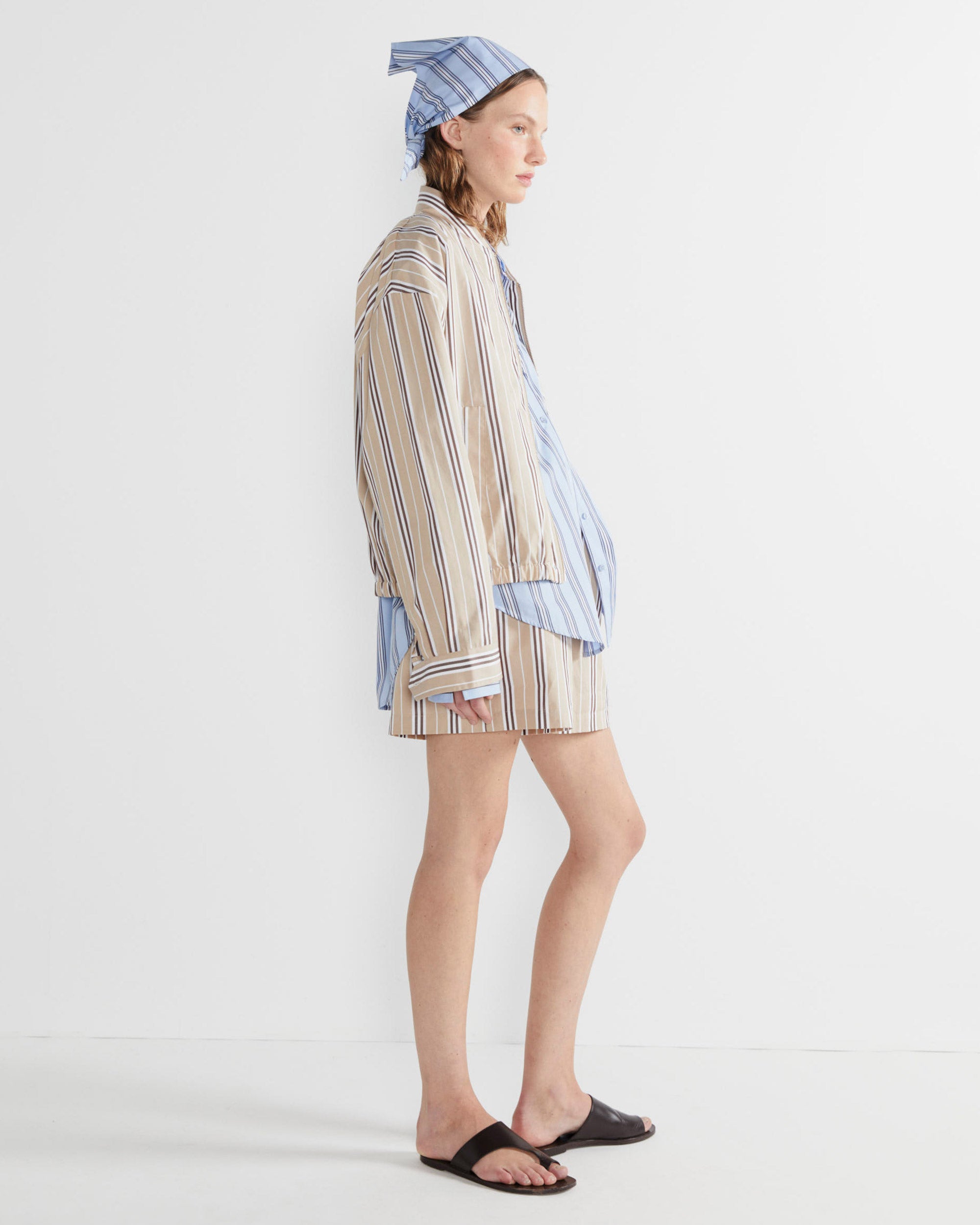 The Bennie - Khaki/Brown/White