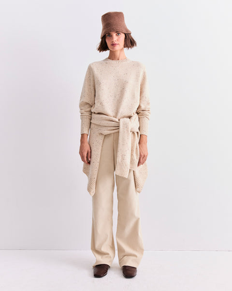 The Cashmere Tatum - Oatmeal Donegal