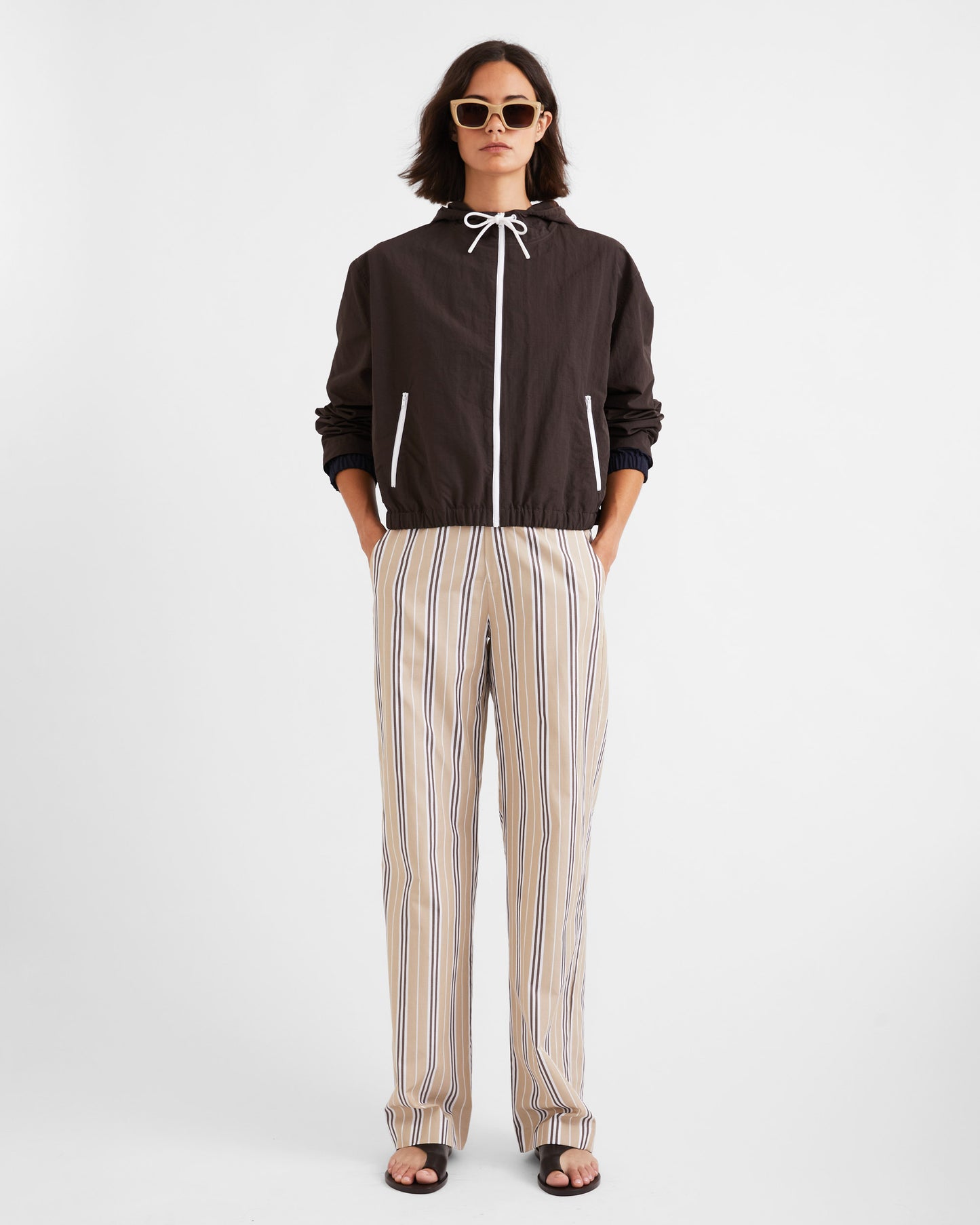 The Grable - Khaki/Brown/White