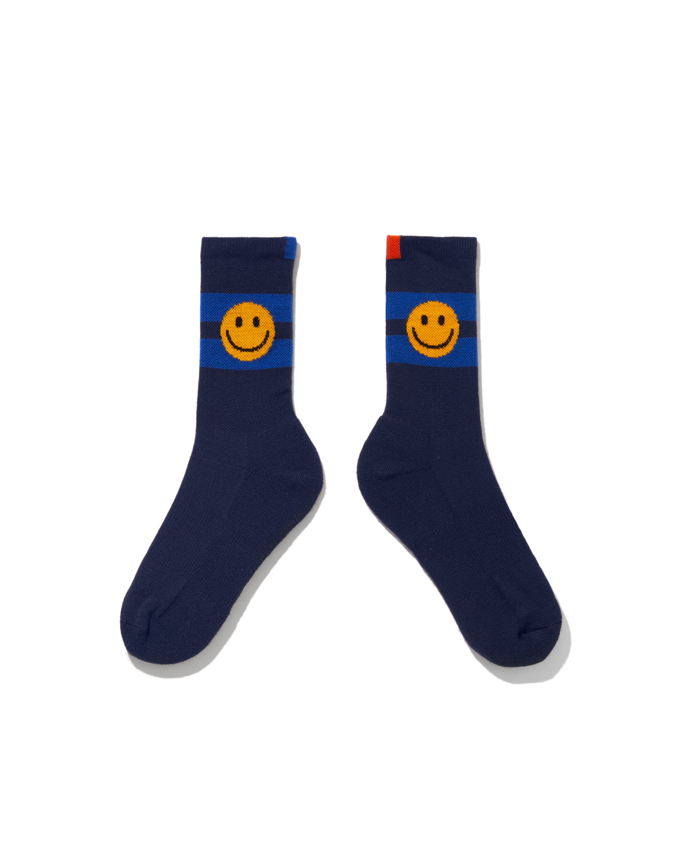 The Women's Smile Sock - Navy/Royal Blue