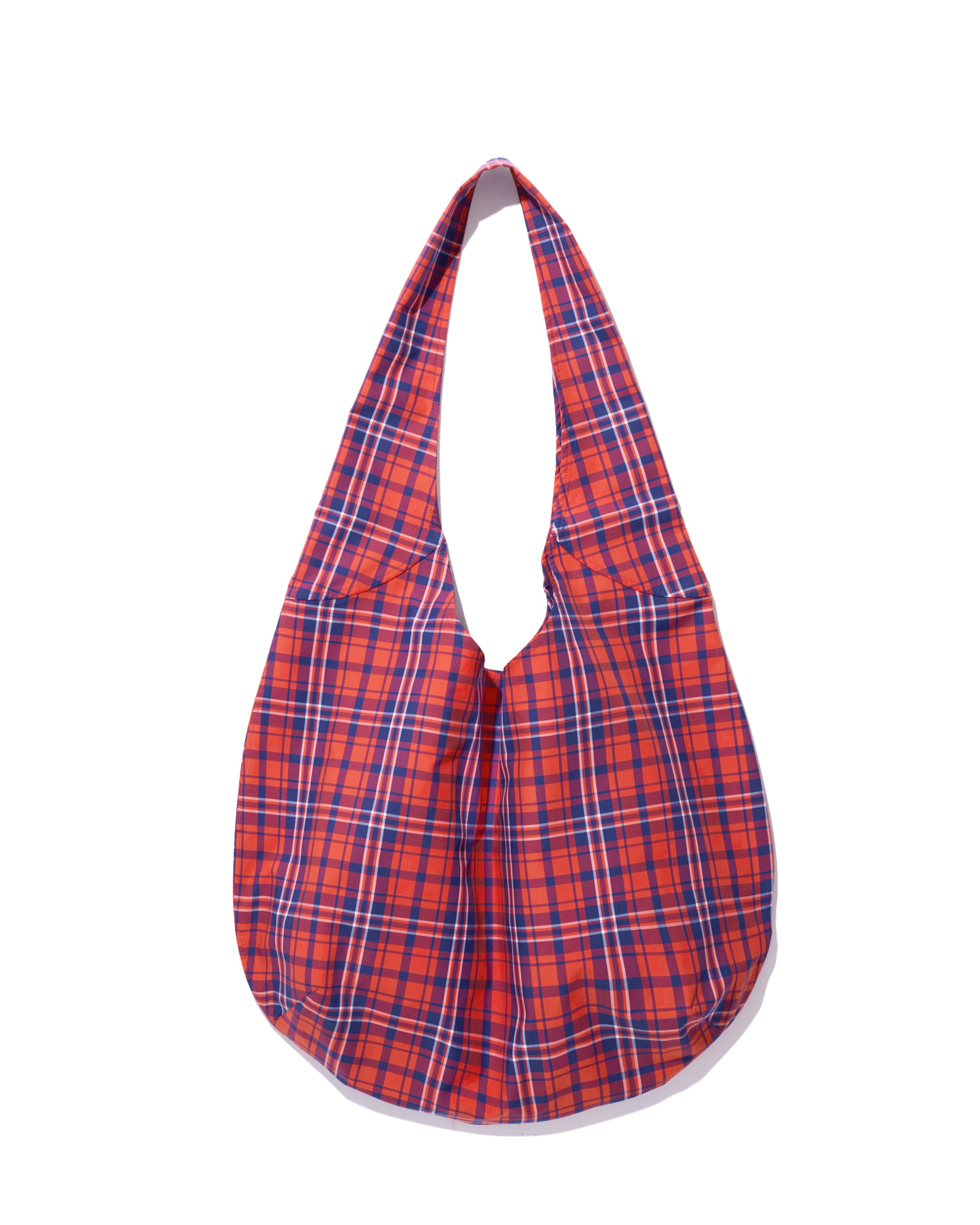 The Sac - Poppy/Navy Plaid