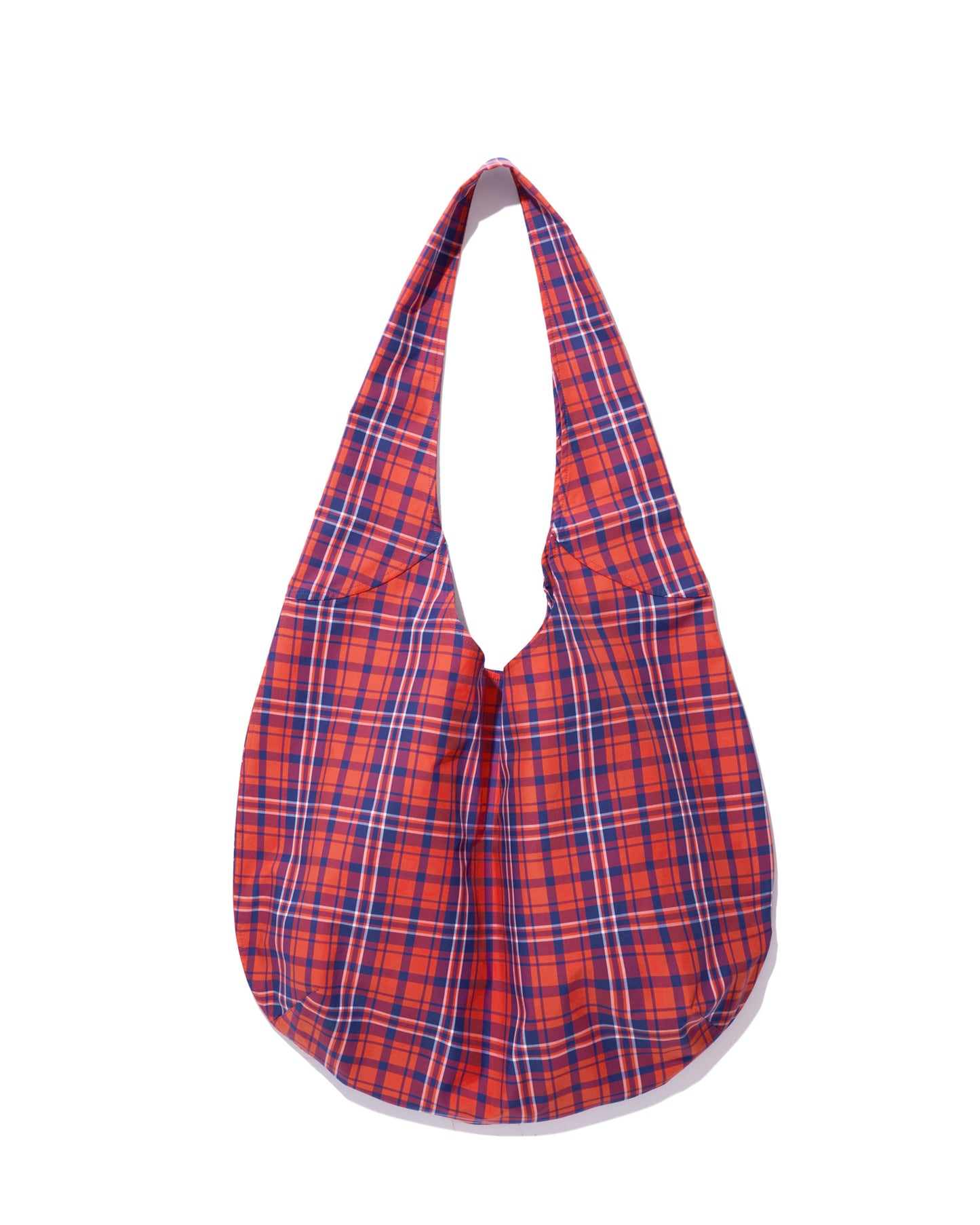 The Sac - Poppy/Navy Plaid