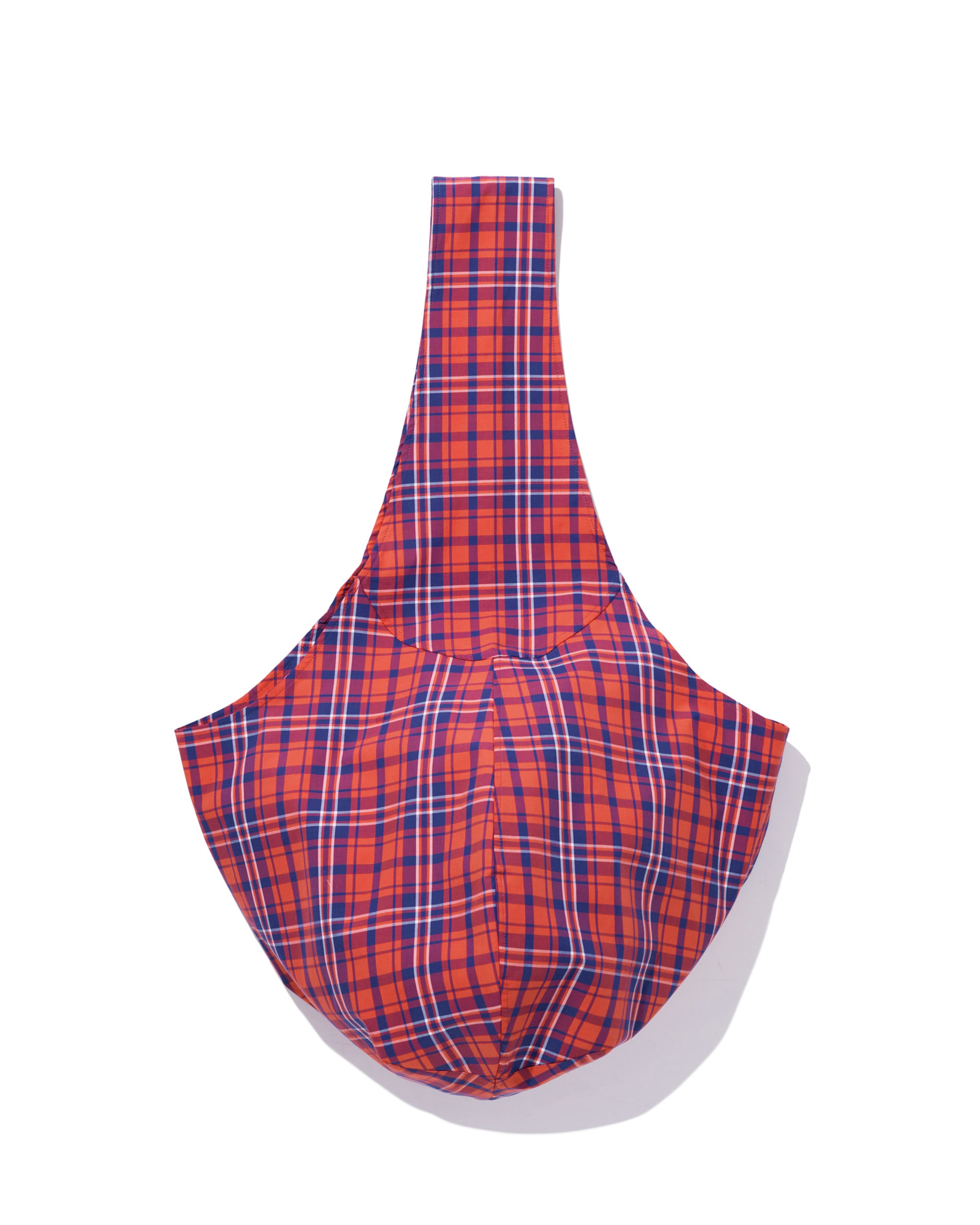 The Sac - Poppy/Navy Plaid