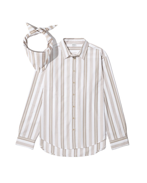 The Shellona - White/Khaki/Brown