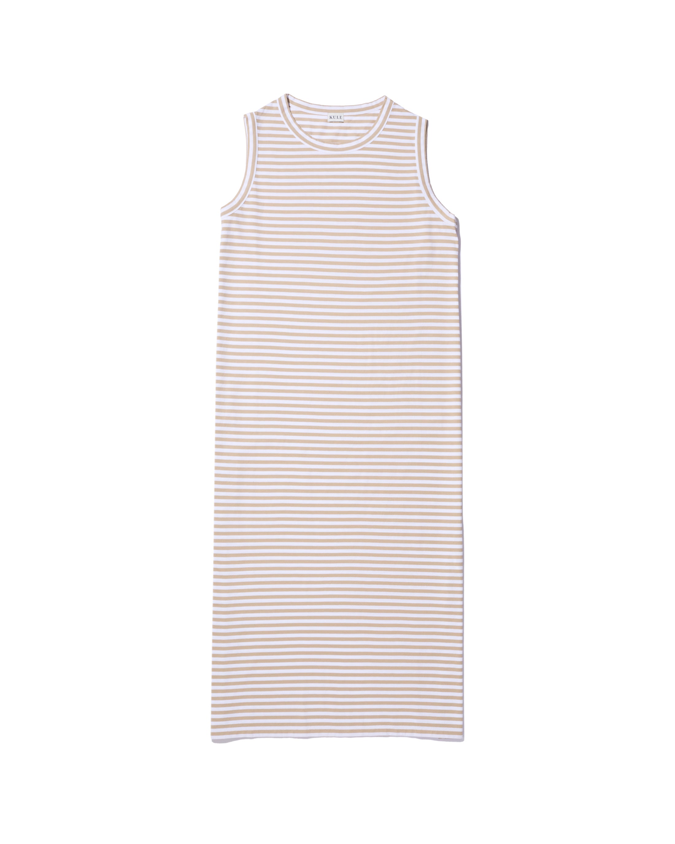 The Tank Dress - Khaki/White