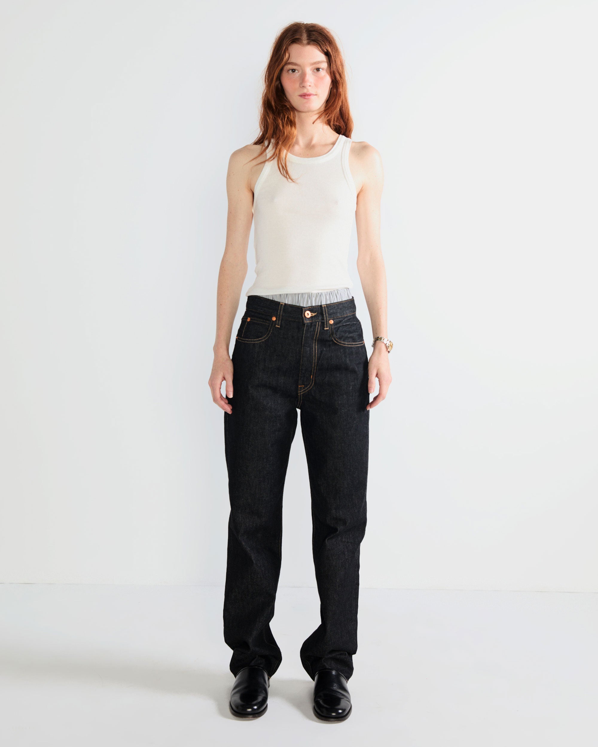 The Ribbed Lenny - White