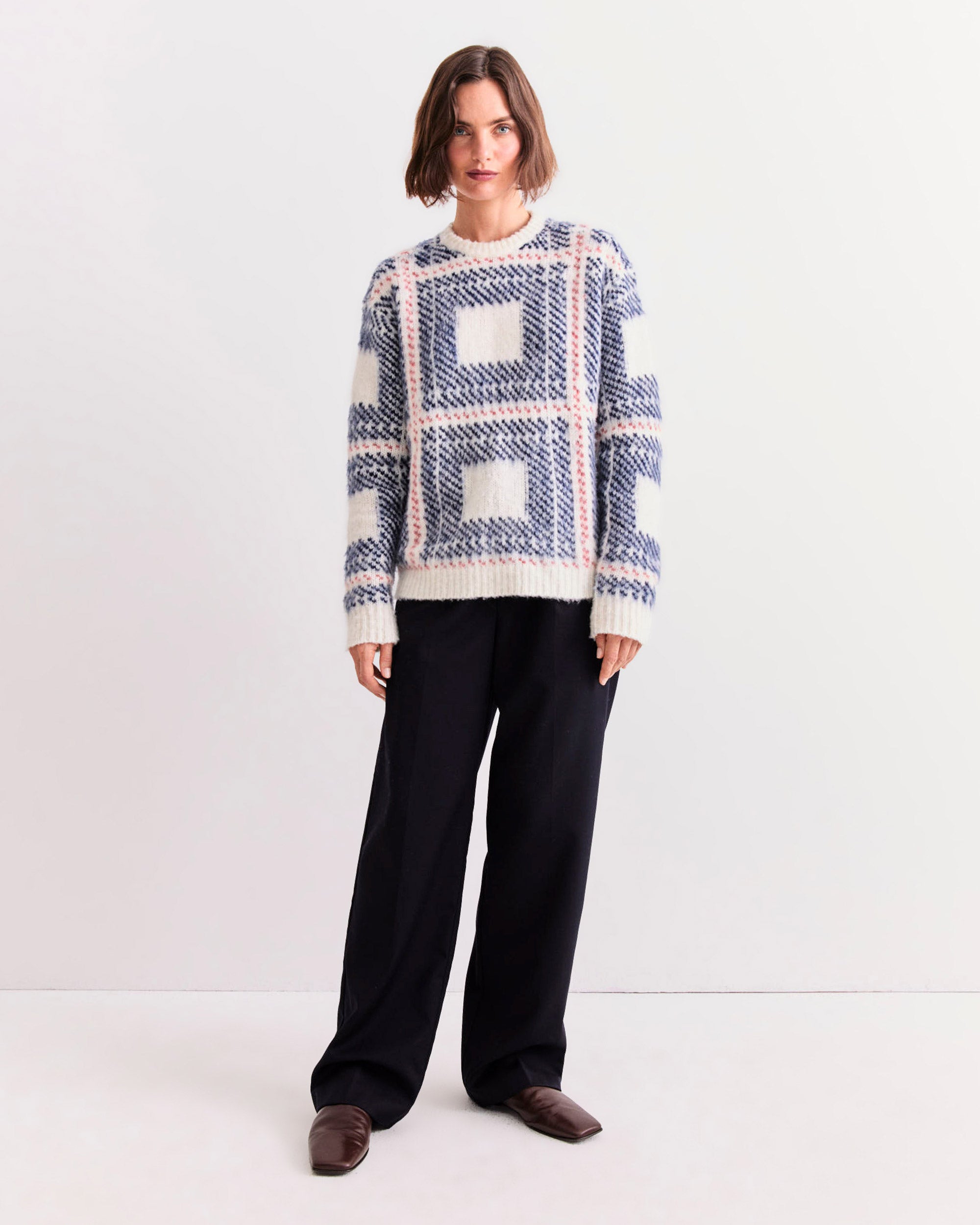 The Marlien - Cream Plaid