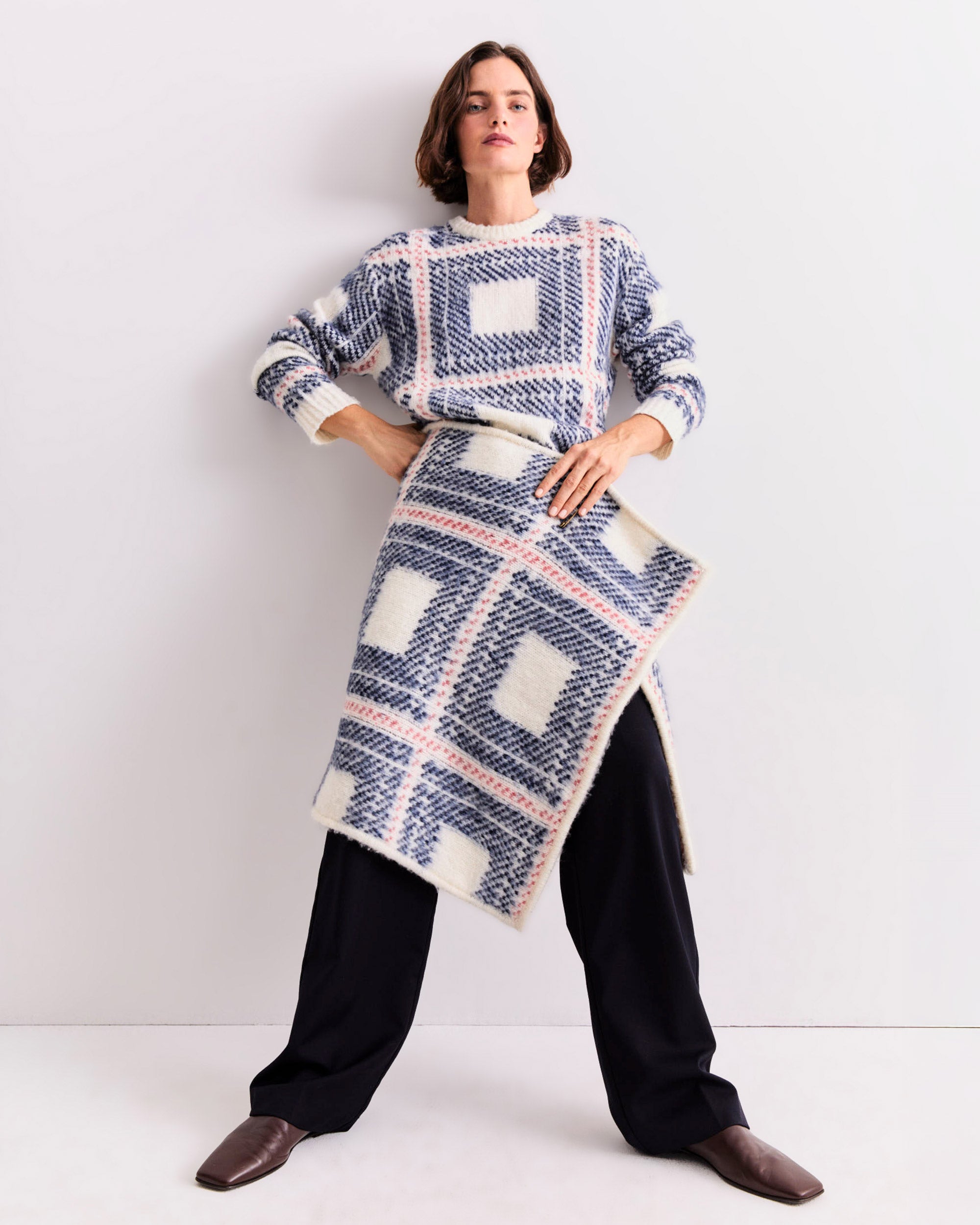 The Marlien - Cream Plaid