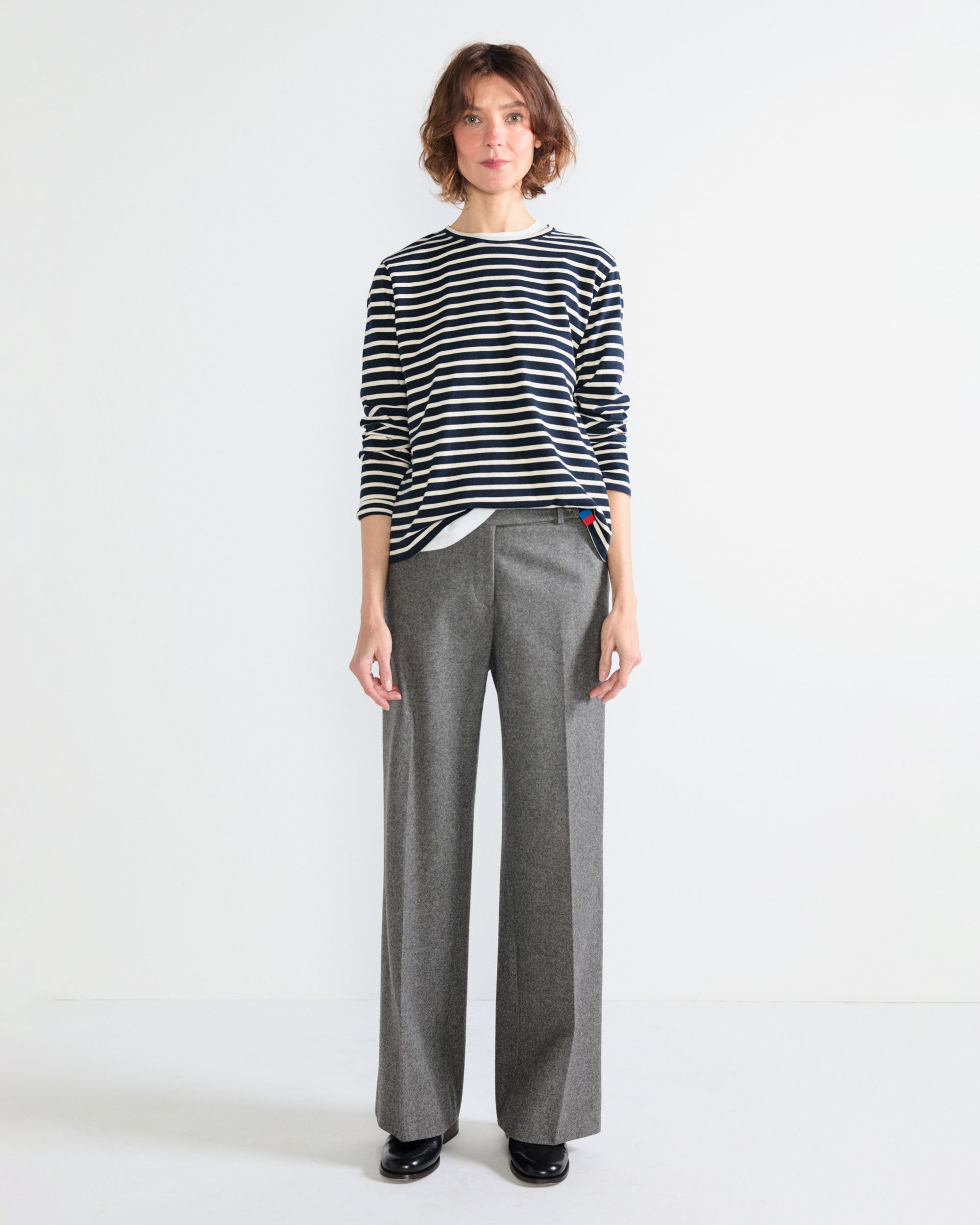 The Modern Long - Navy/Cream