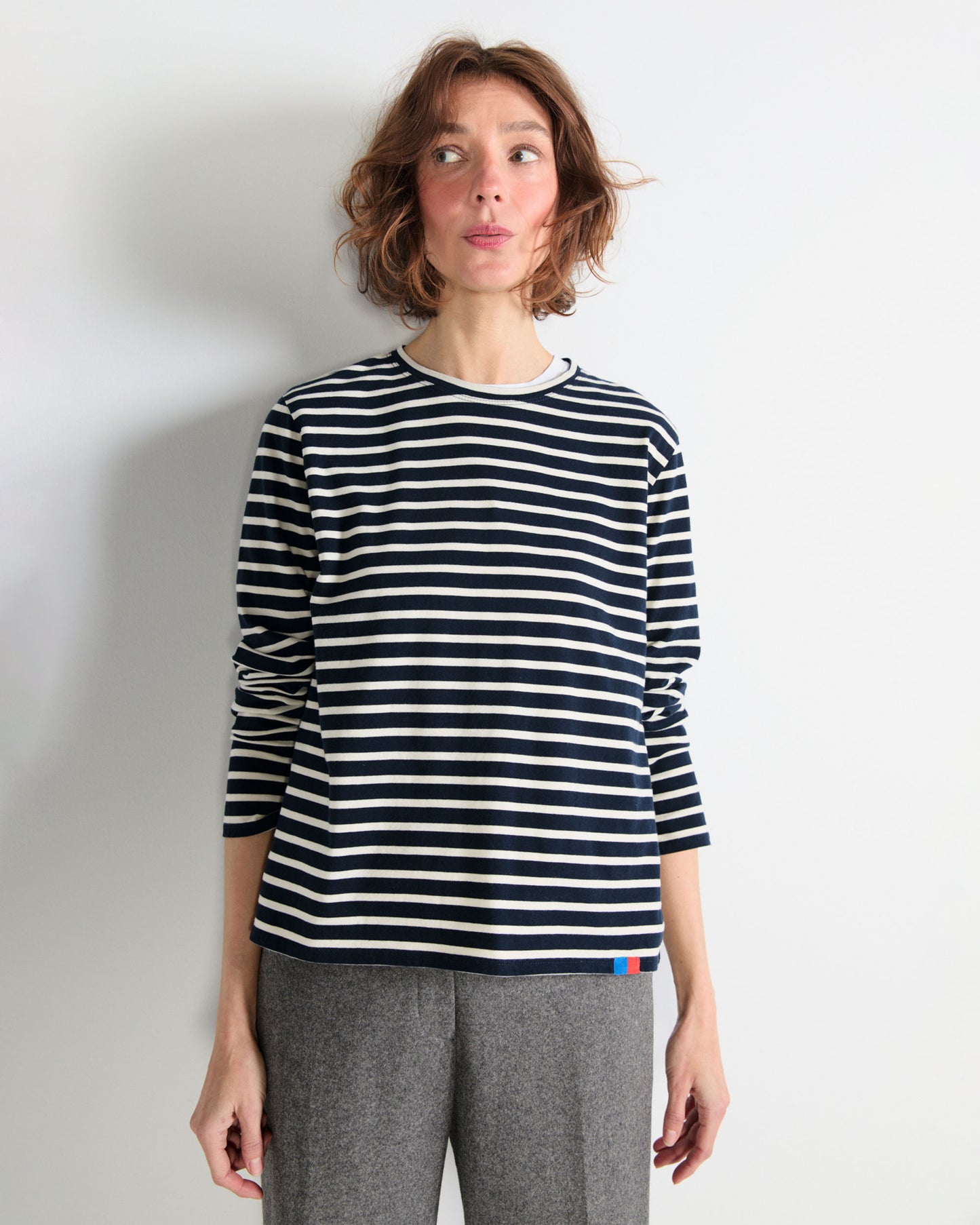 The Modern Long - Navy/Cream