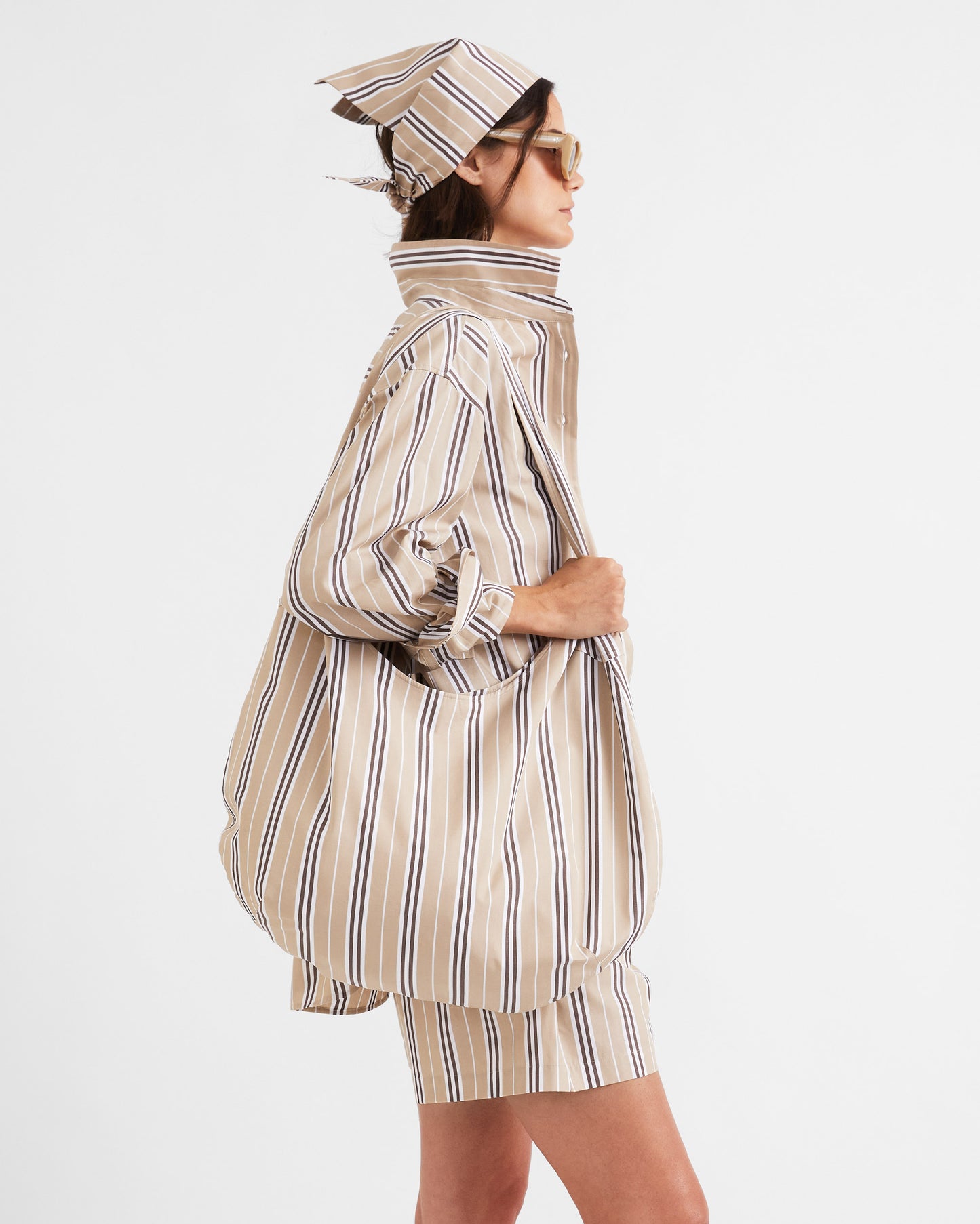 The Shellona - Khaki/Brown/White
