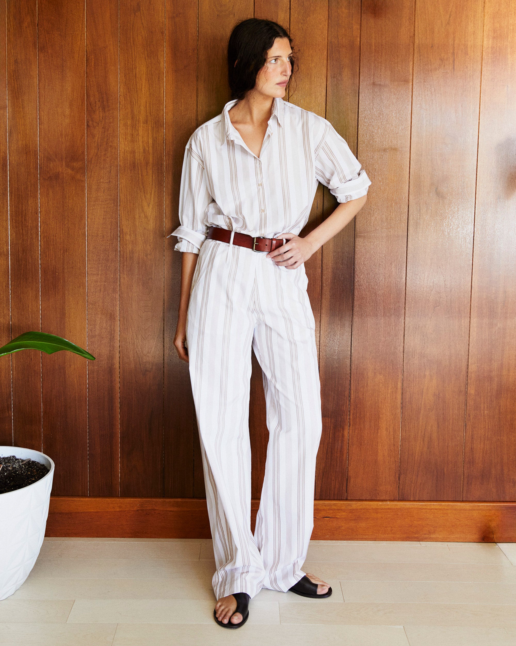 The Shellona - White/Khaki/Brown