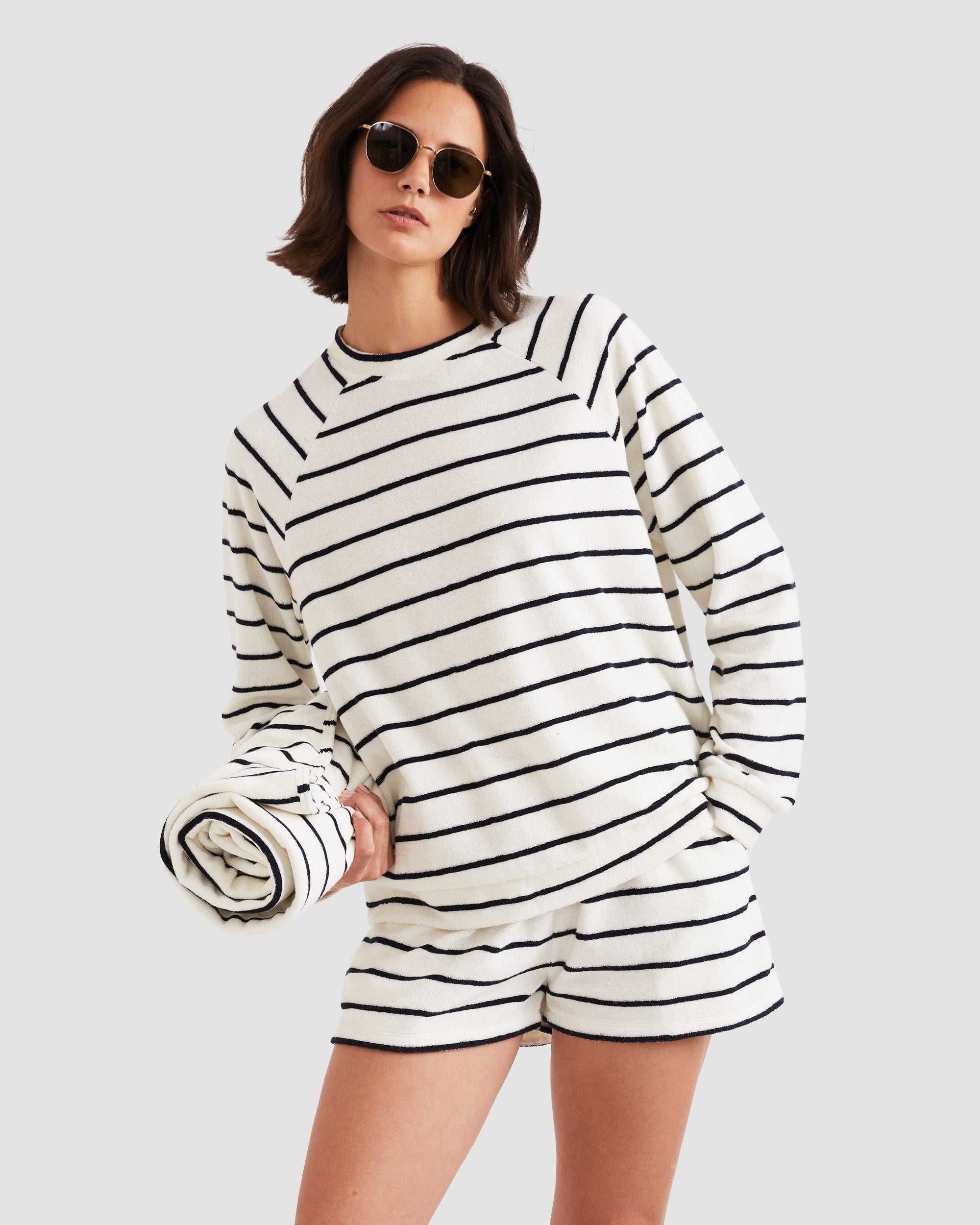 The Terry Franny - Cream/Navy