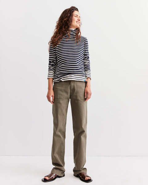 The Turtleneck - Navy/Cream