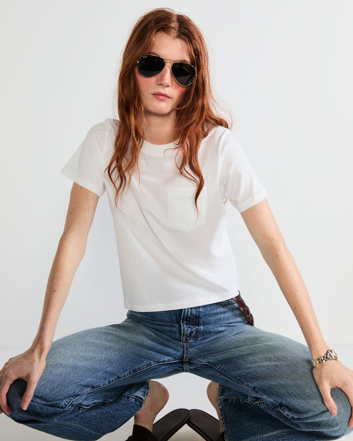 The Wynn Baby Tee - White